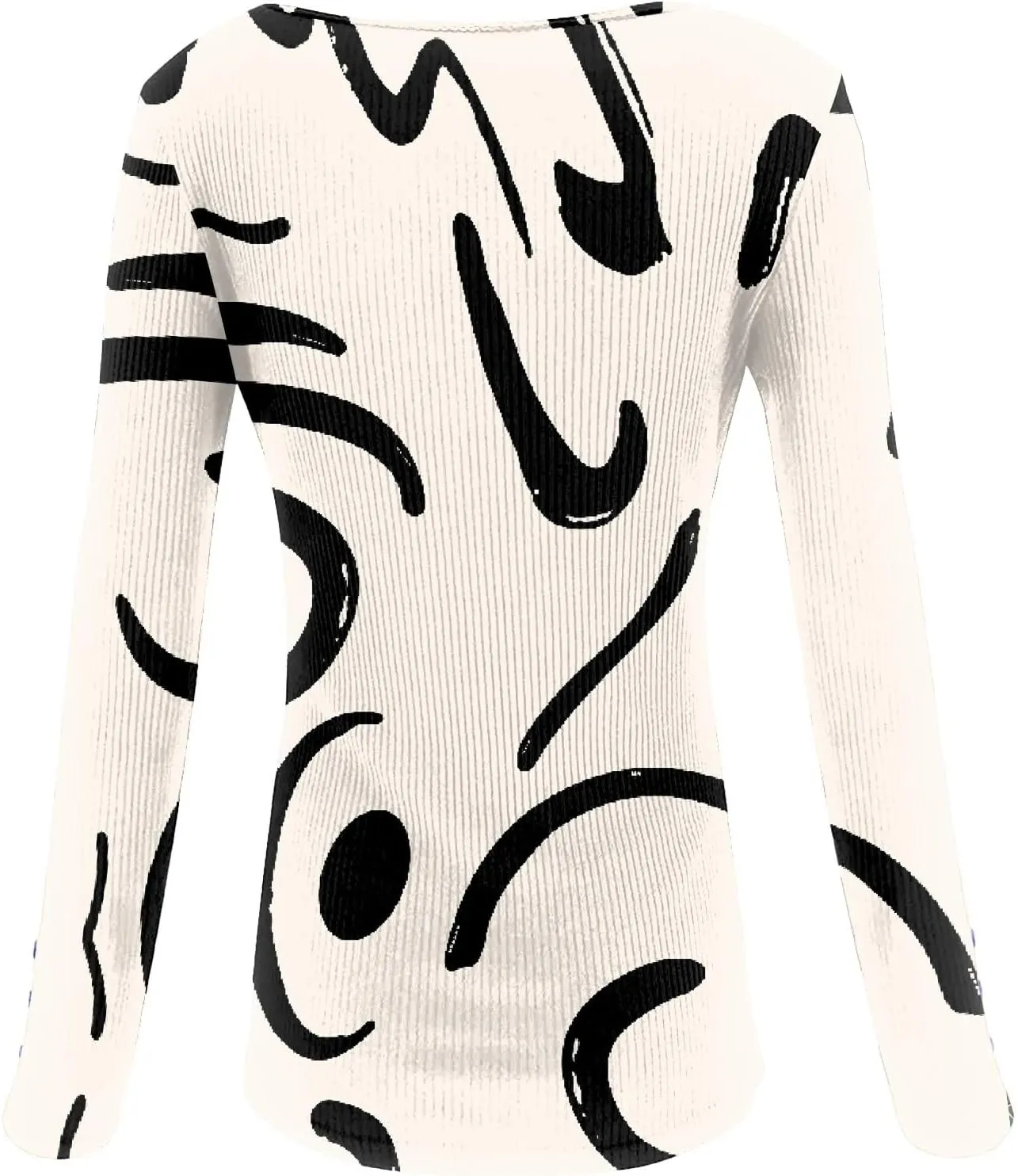 2023 Fall Winter Women's Tshirt Long Sleeve top Button lace Round Neck Gradient Print Casual Fashion Shirt Sexy Tunic