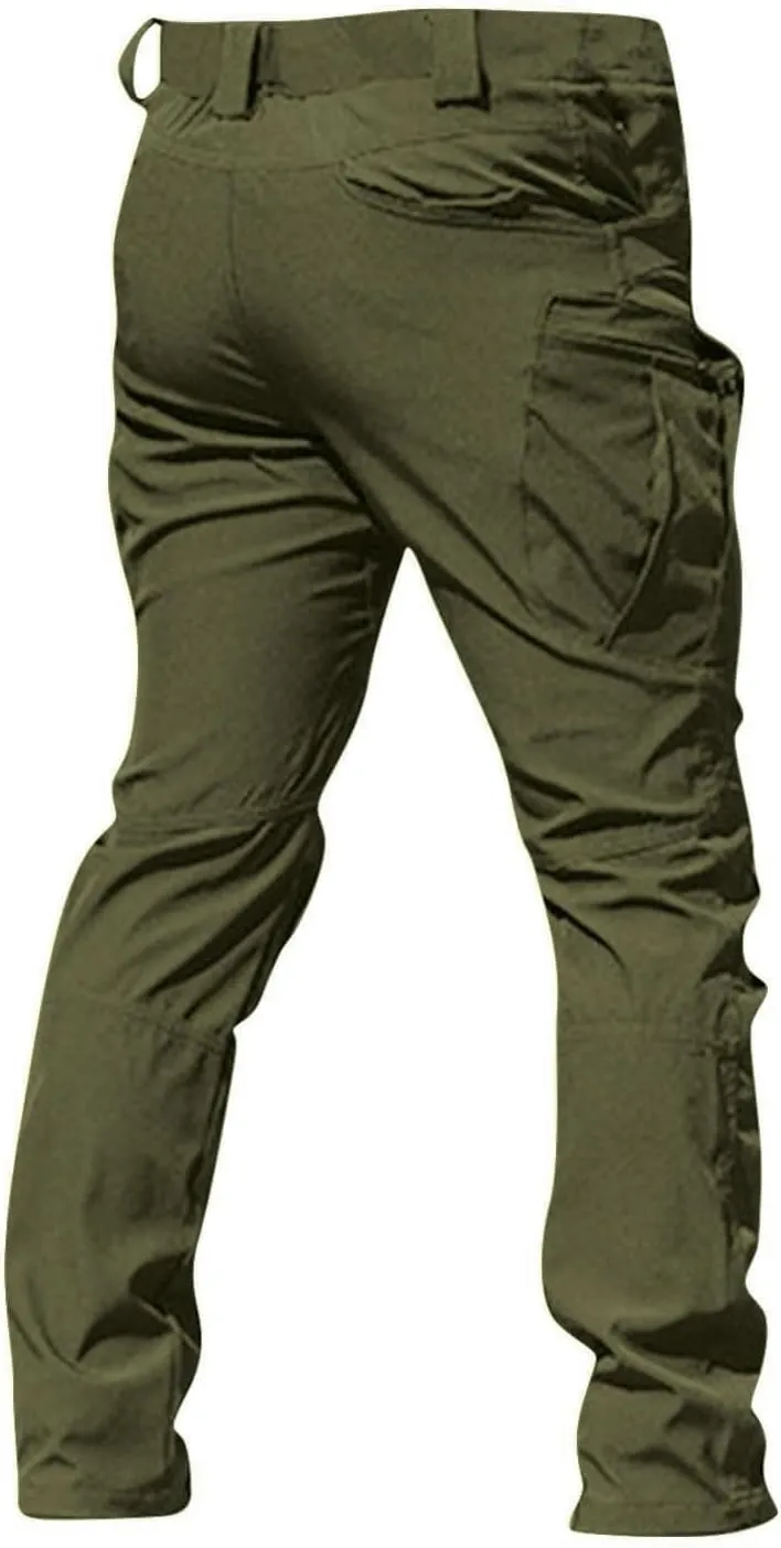 Cargo Pants for Men Water Resistant Ripstop Camo Hiking Pants Multi Pocket Outdoor Carpenter Relaxed Fit Work Pant