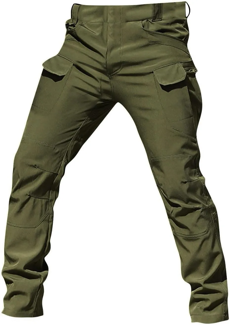 Cargo Pants for Men Water Resistant Ripstop Camo Hiking Pants Multi Pocket Outdoor Carpenter Relaxed Fit Work Pant