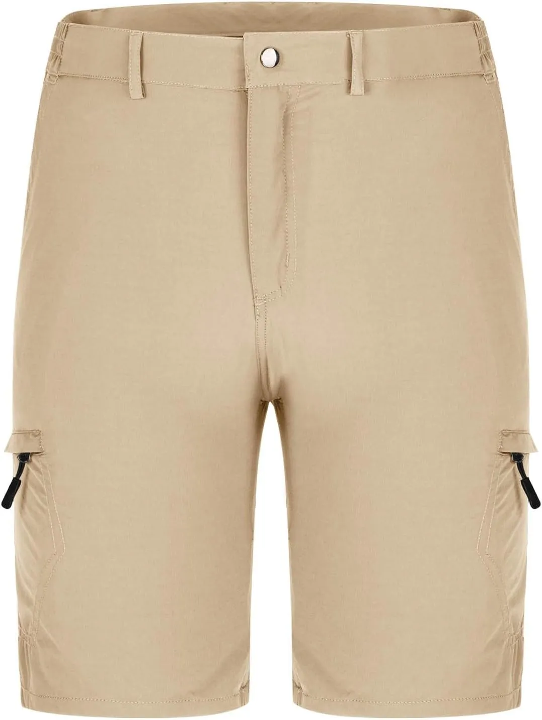 Cargo Shorts for Men Summer Casual Knee Length Water Resistant Work Fishing Hiking Shorts Elastic Waist Short Pants
