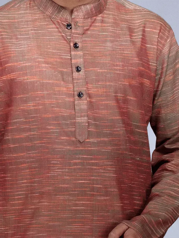 Duel Tone Organic Cotton Springs Men Kurta