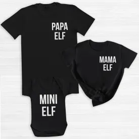 Elf Pocket Design - Family Matching Christmas Tops - Adult, Kids & Baby - (Sold Separately)