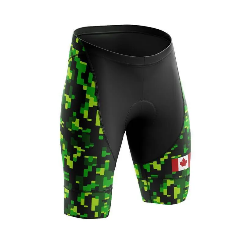 Fluorescent Green Canada Army Bib & Shorts