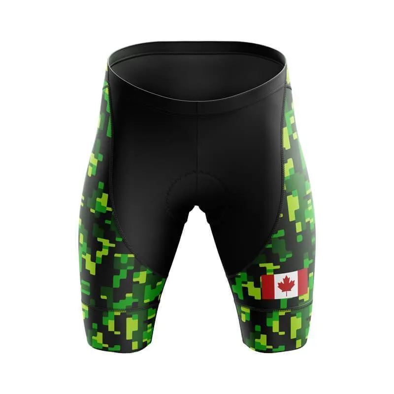 Fluorescent Green Canada Army Bib & Shorts