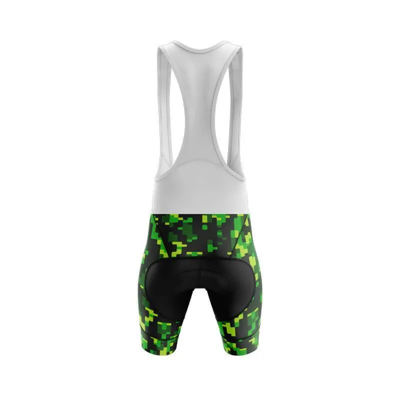 Fluorescent Green Canada Army Bib & Shorts