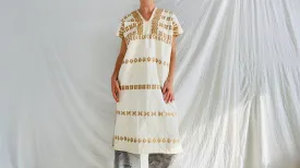 Hand Woven San Juan Colorado Huipil Dress. Oaxaca, Mexico. Rare