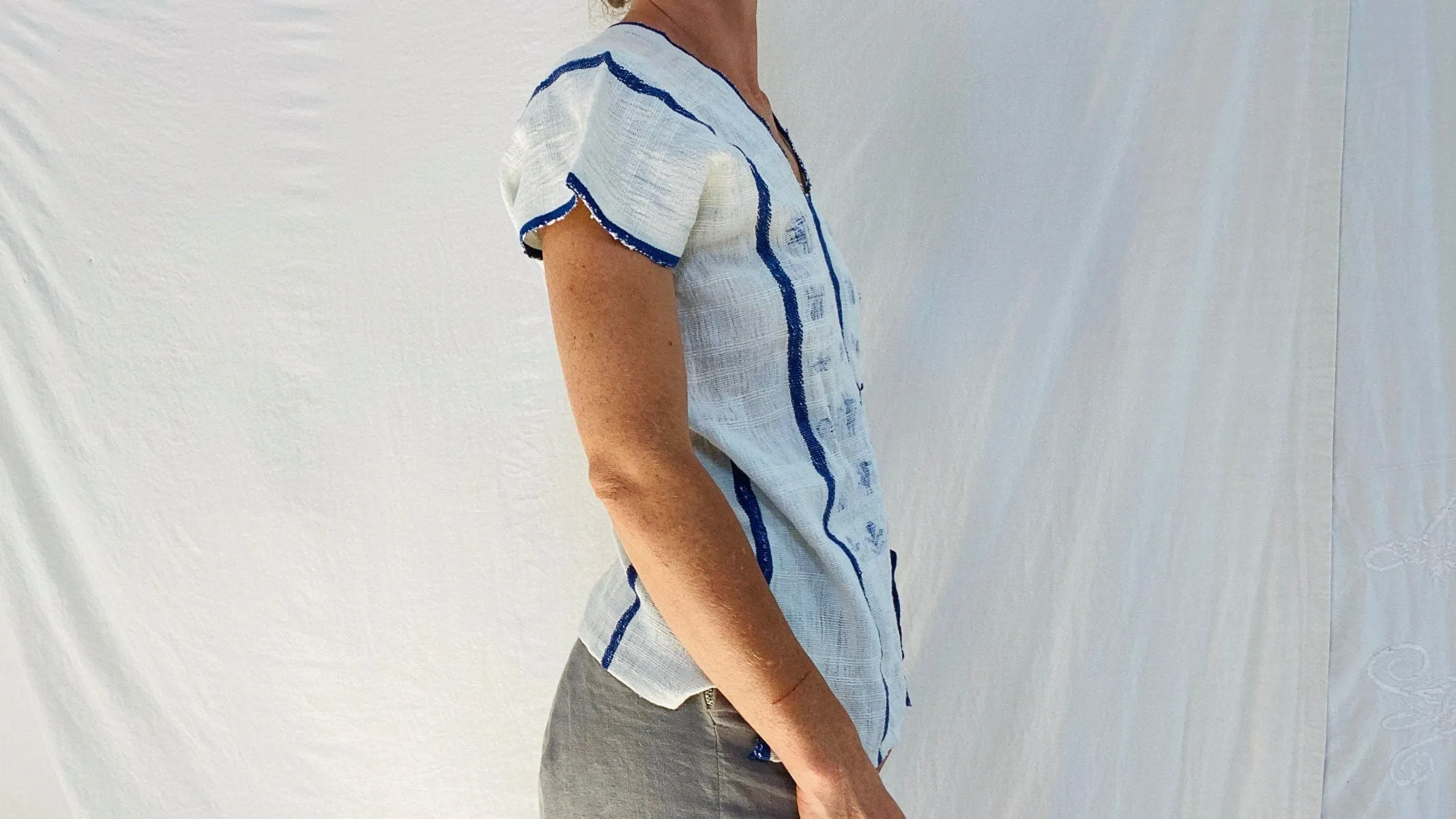 Hand Woven San Mateo Del Mar Huipil Blouse. Oaxaca, Mexico. Rare