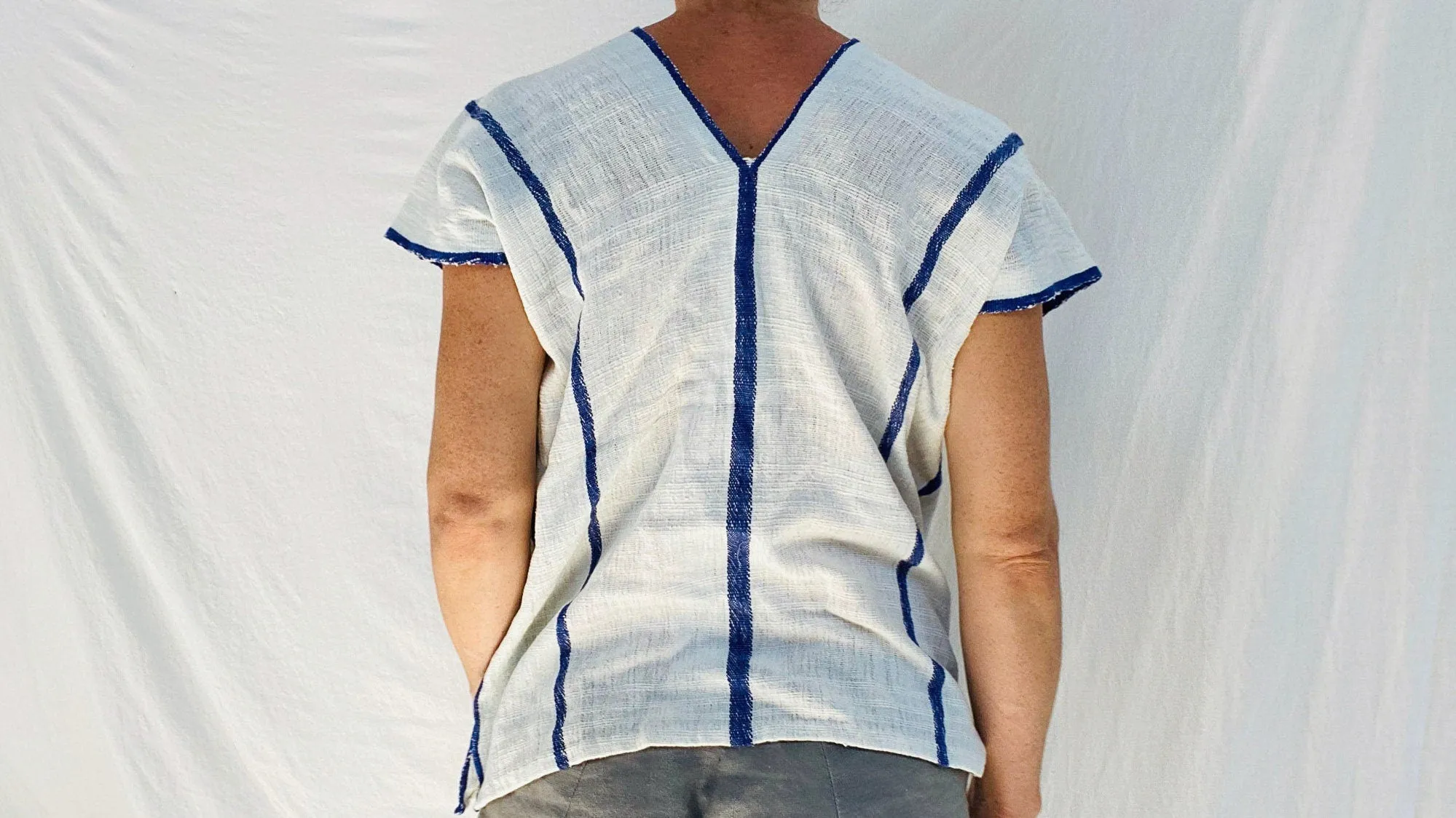 Hand Woven San Mateo Del Mar Huipil Blouse. Oaxaca, Mexico. Rare