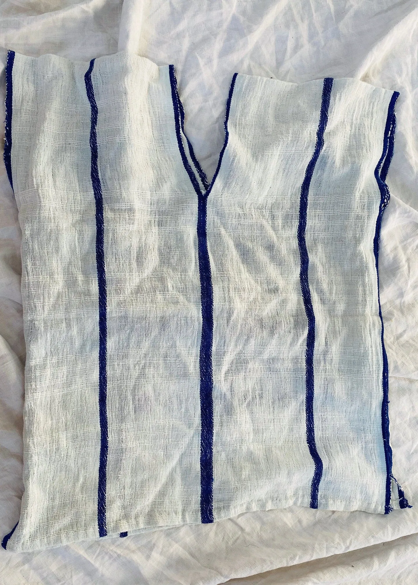 Hand Woven San Mateo Del Mar Huipil Blouse. Oaxaca, Mexico. Rare