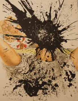 Lithograph From The Catalog of the Graphic Works - (Don Quichotte A La Tête Qui Eclate) By Salvador Dali