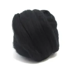 Raven Dyed Superfine Merino Tops