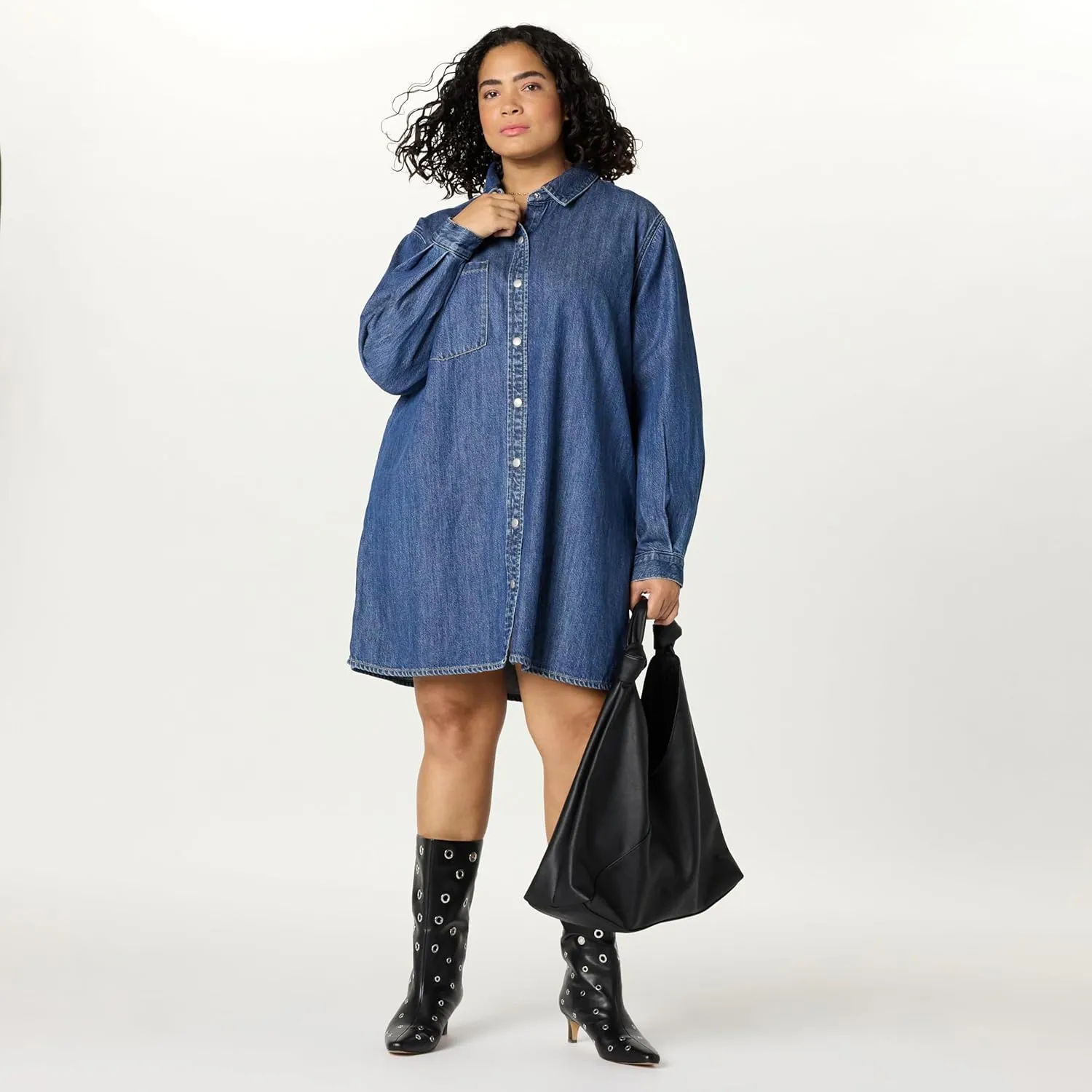 The Drop Women's Katerina Denim Shirtdress