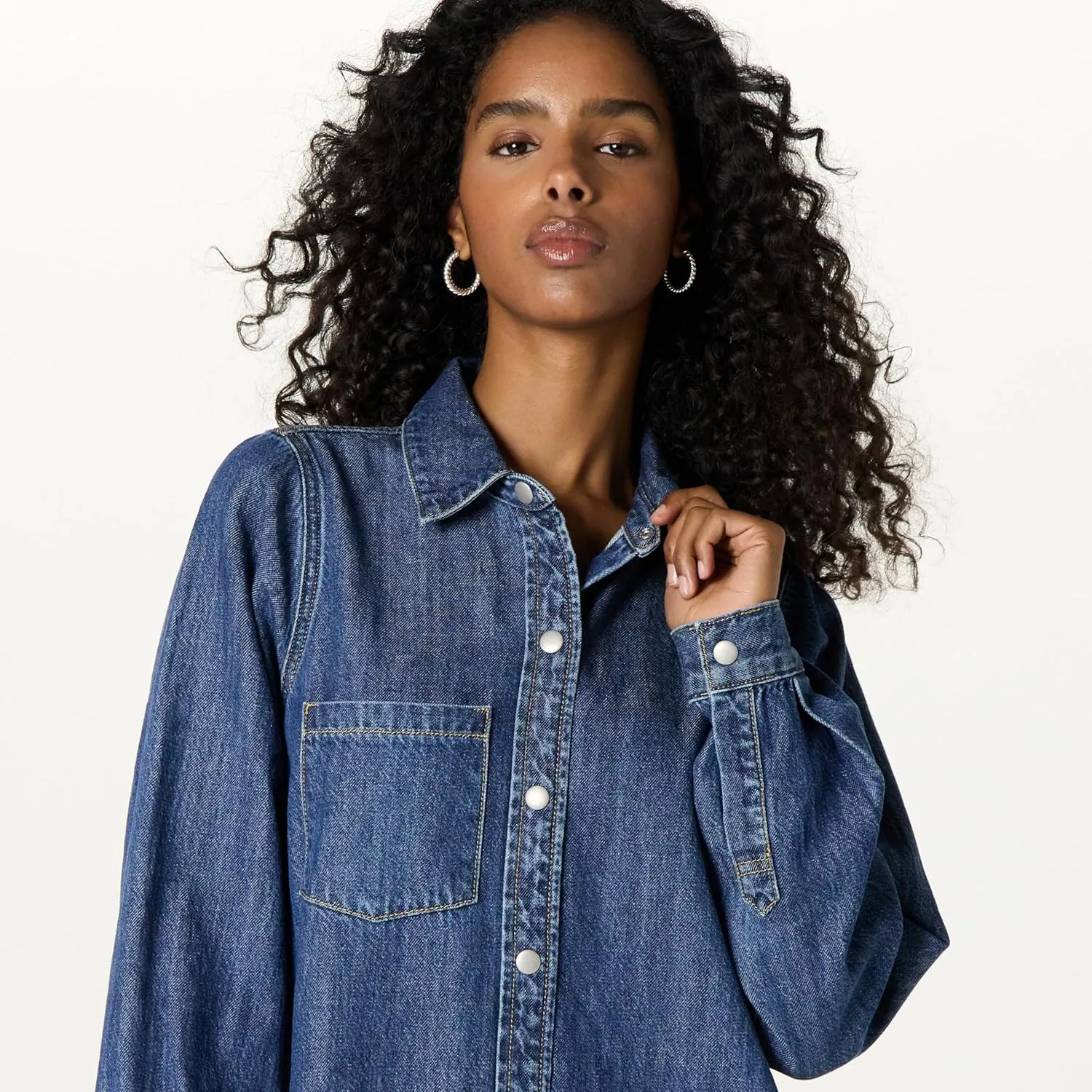 The Drop Women's Katerina Denim Shirtdress