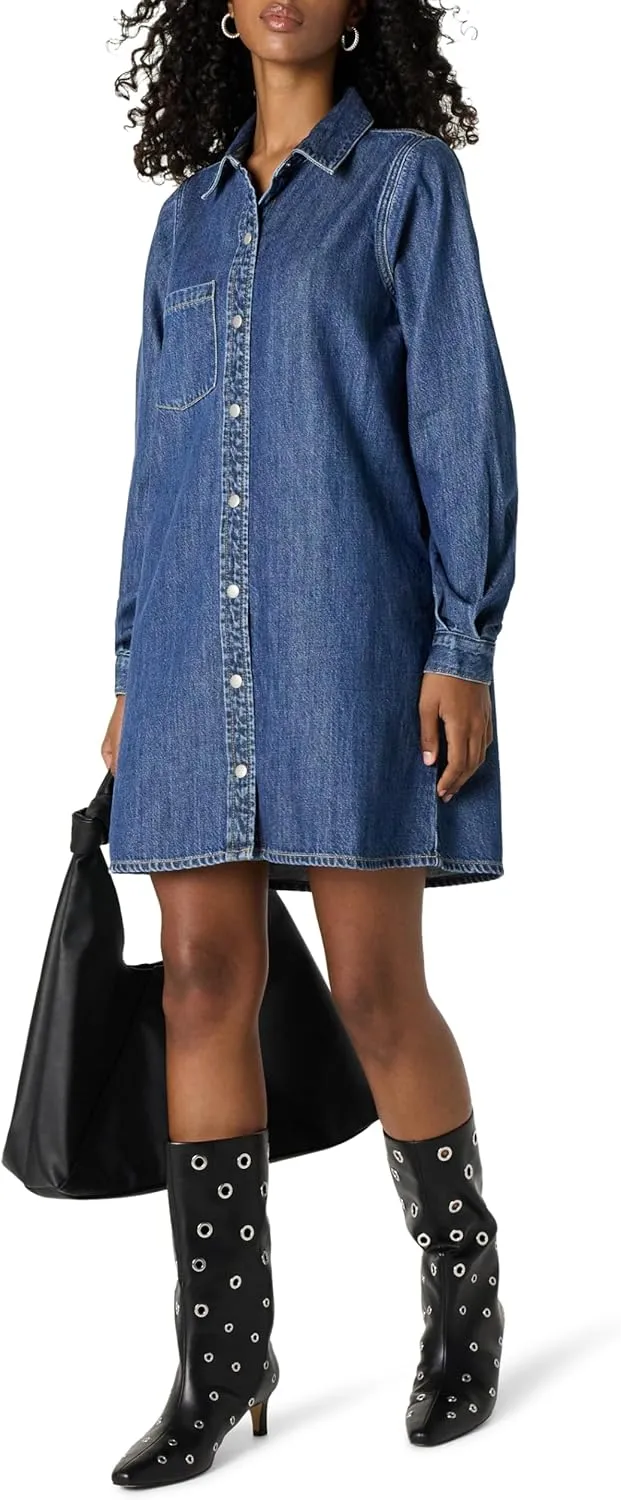 The Drop Women's Katerina Denim Shirtdress