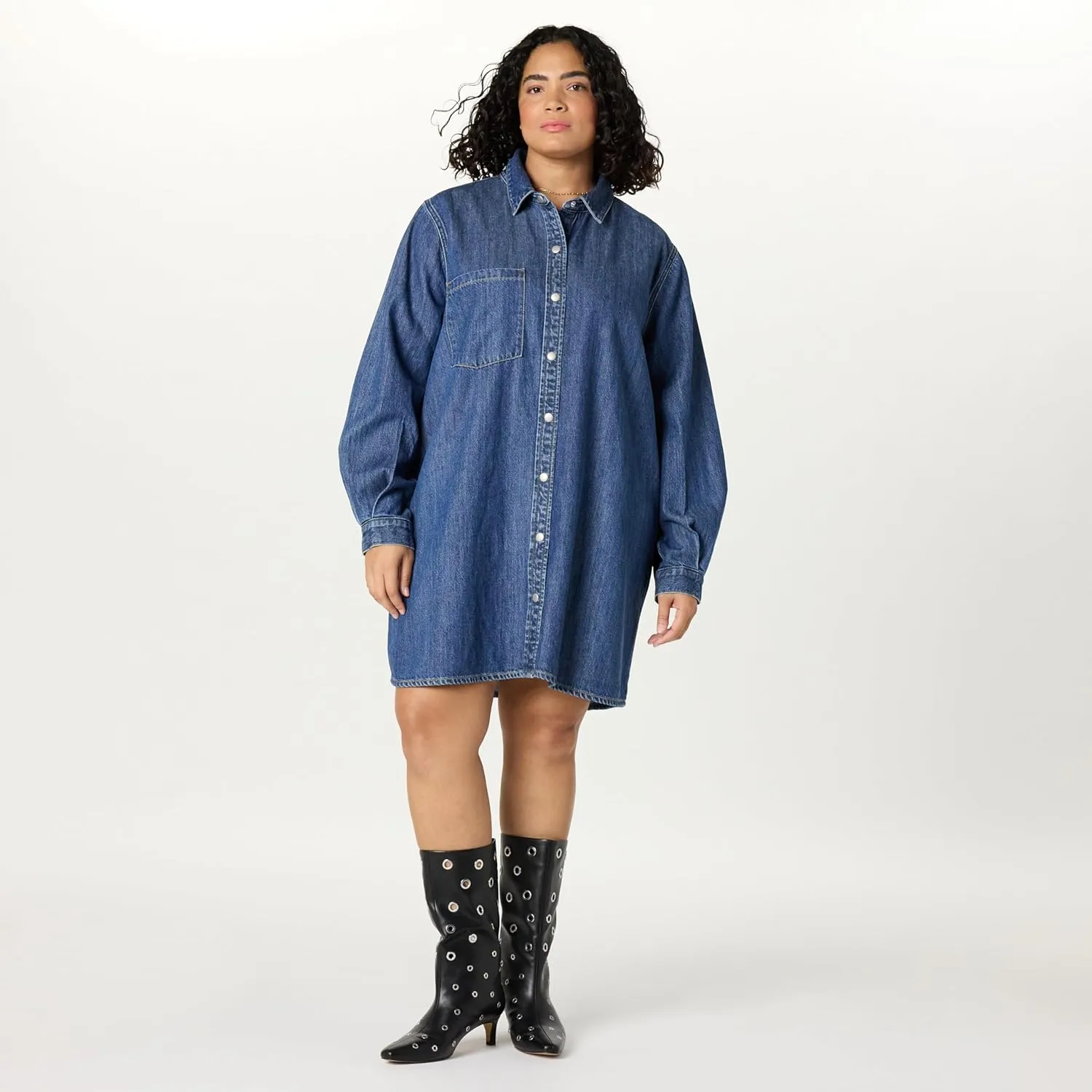 The Drop Women's Katerina Denim Shirtdress