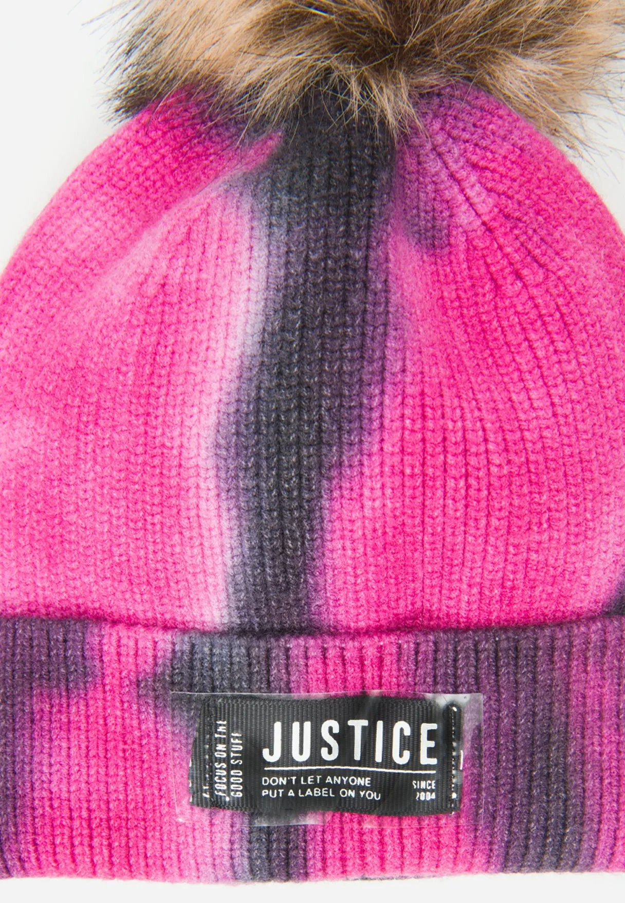 Tie-Dye Pom-Pom Beanie Hat & Gloves